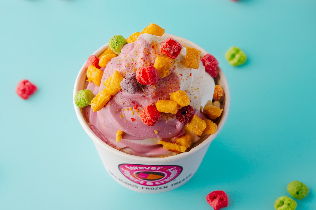 Forever Yogurt cup with cereal topping