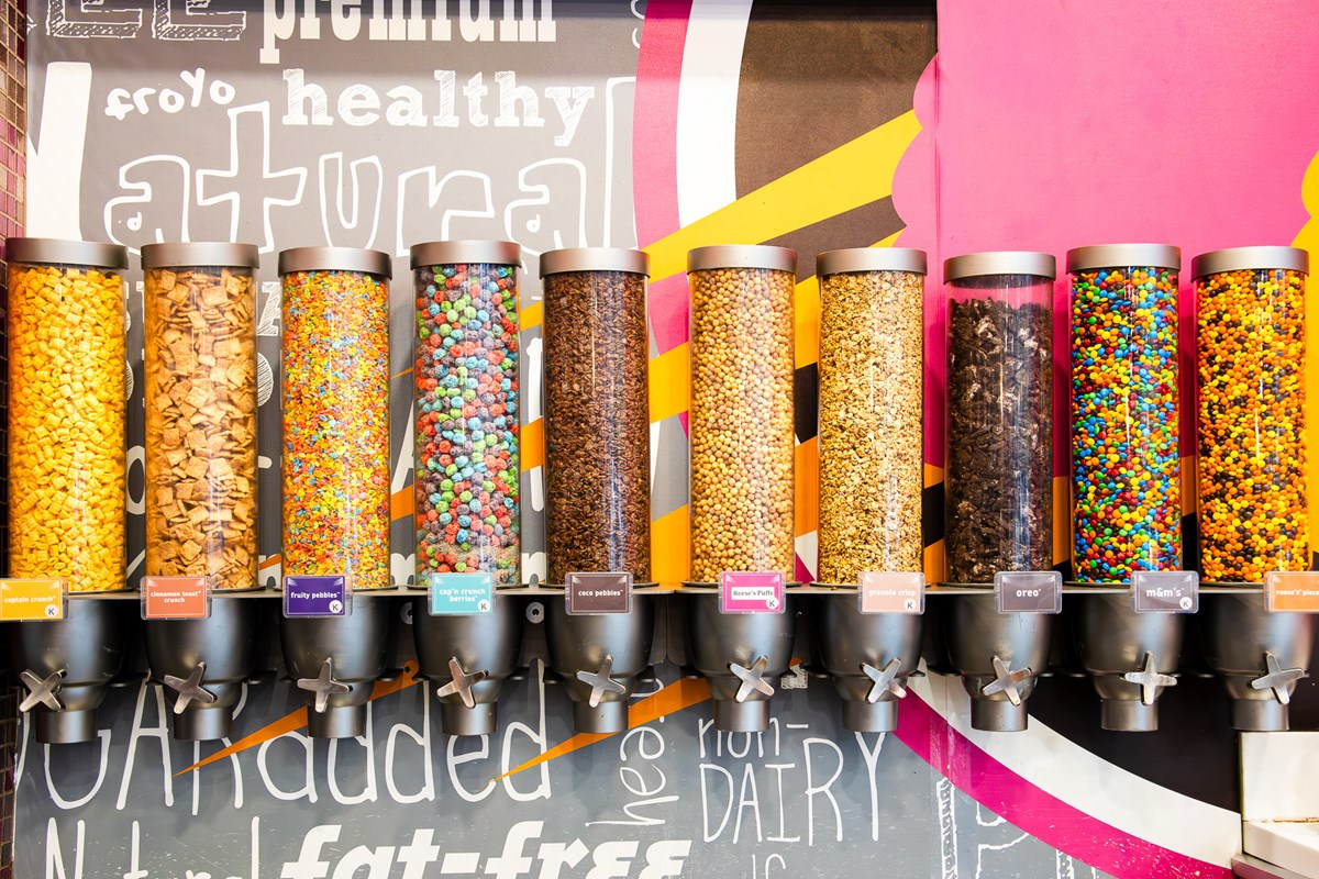 Assorted yogurt toppings