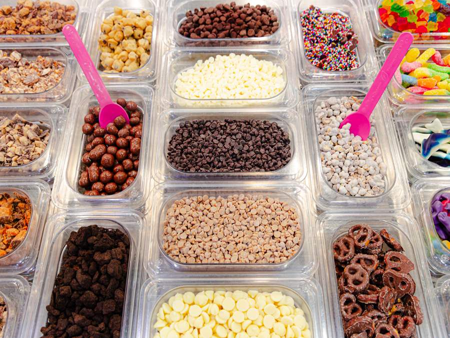 toppings at Forever Yogurt
